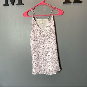 Loft Purple Floral Print Women's Top size medium